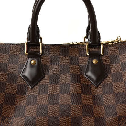 Louis Vuitton Damier Ebene Speedy Bandouliere 25 7 of 9