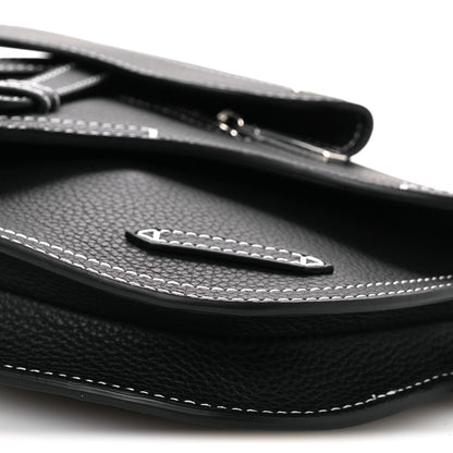 Christian Dior X KAWS Grained Calfskin Saddle Pouch Black 10 of 10