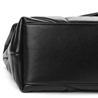 Saint Laurent Lambskin Quilted Small Loulou Puffer Monogram Chain Satchel Black 10 of 11