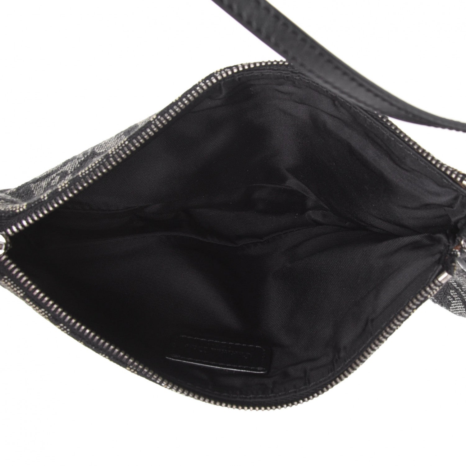 Christian Dior Monogram Mini Saddle Pochette Black 4 of 4