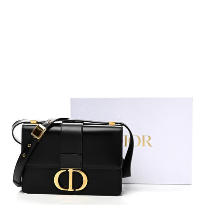 Christian Dior Box Calfskin 30 Montaigne Flap Bag Black 10 of 10
