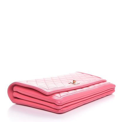 Chanel Lambskin Quilted 3 Pocket Flap Pink 5 of 8
