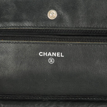 Chanel Caviar Timeless CC Wallet On Chain WOC Black 6 of 8