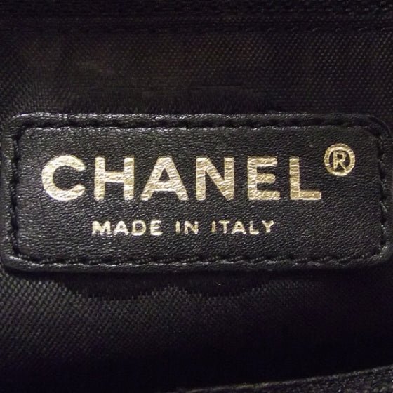 Caviar Chain Satchel Black