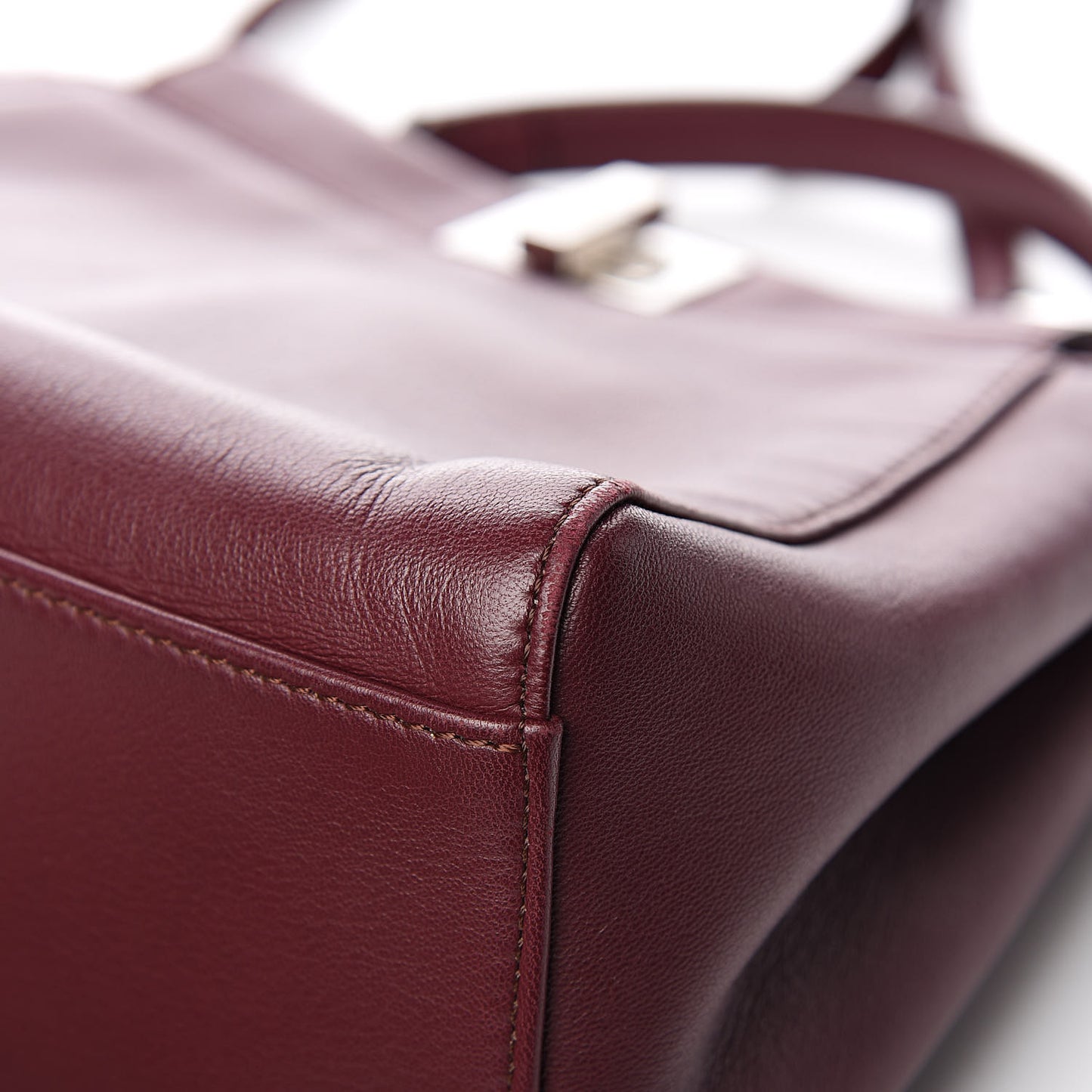 Nappa Mini Peekaboo Iconic Satchel Bordeaux