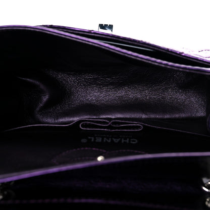 Chanel Metallic Calfskin Quilted 2.55 Reissue 224 Flap Purple 7 of 9
