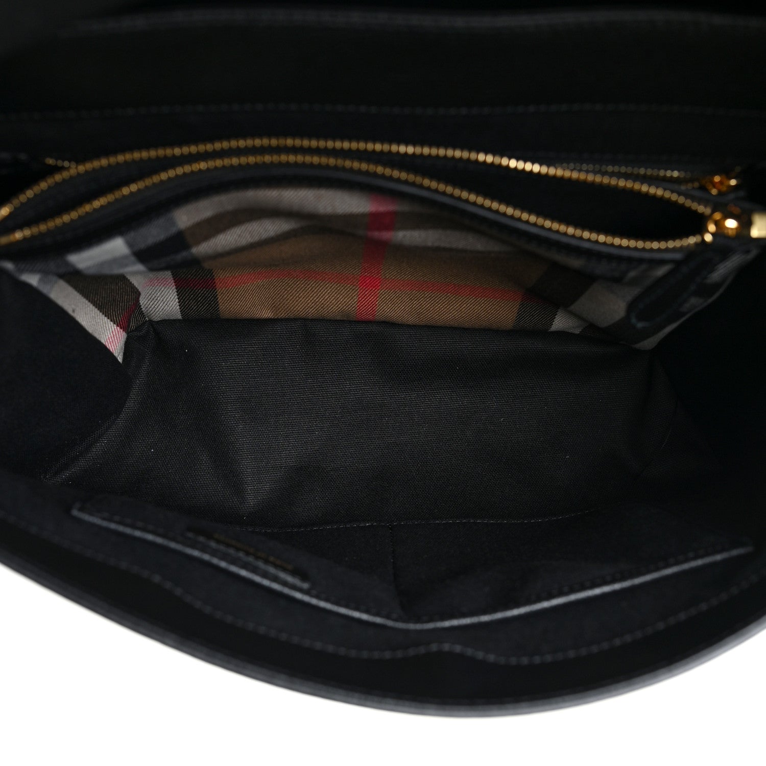 Burberry Derby Calfskin House Check Medium Camberley Black 5 of 10