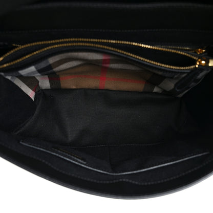Burberry Derby Calfskin House Check Medium Camberley Black 5 of 10