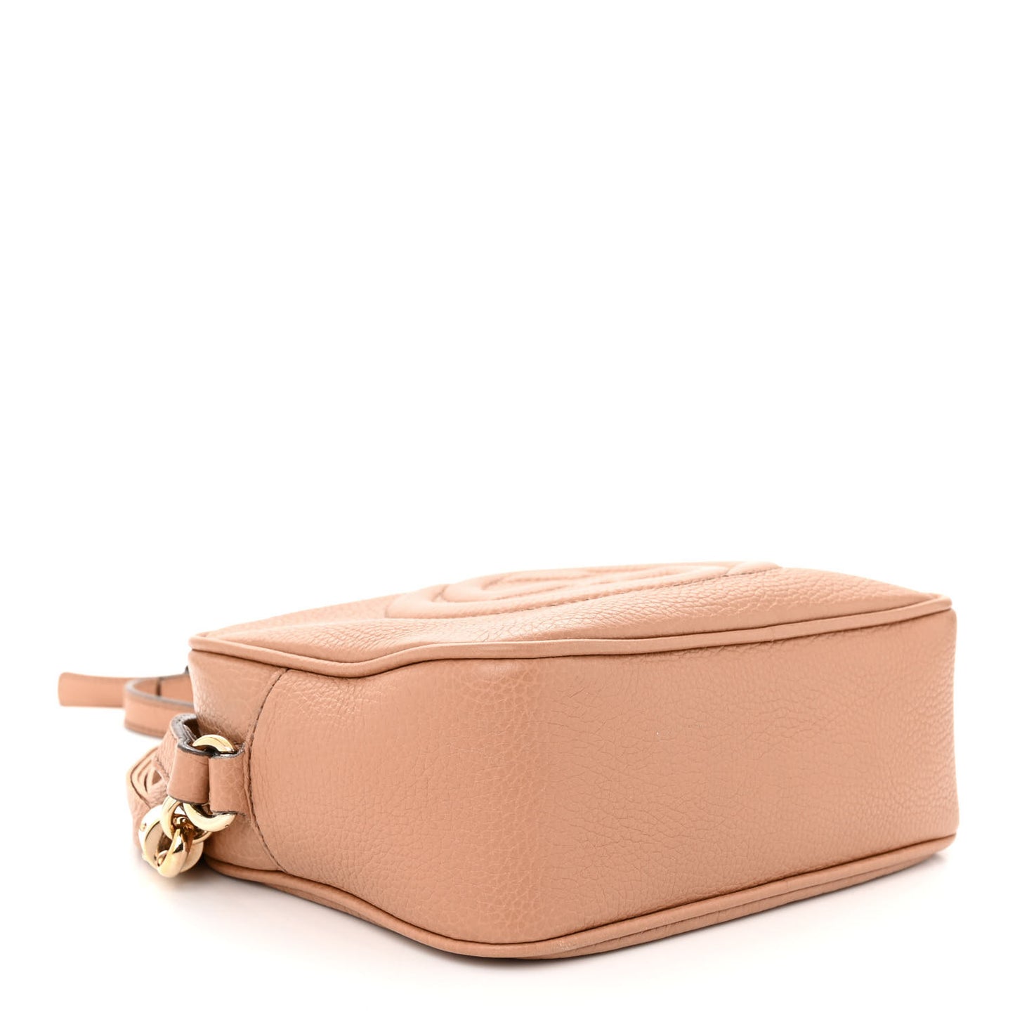Pebbled Calfskin Small Soho Disco Bag Camelia