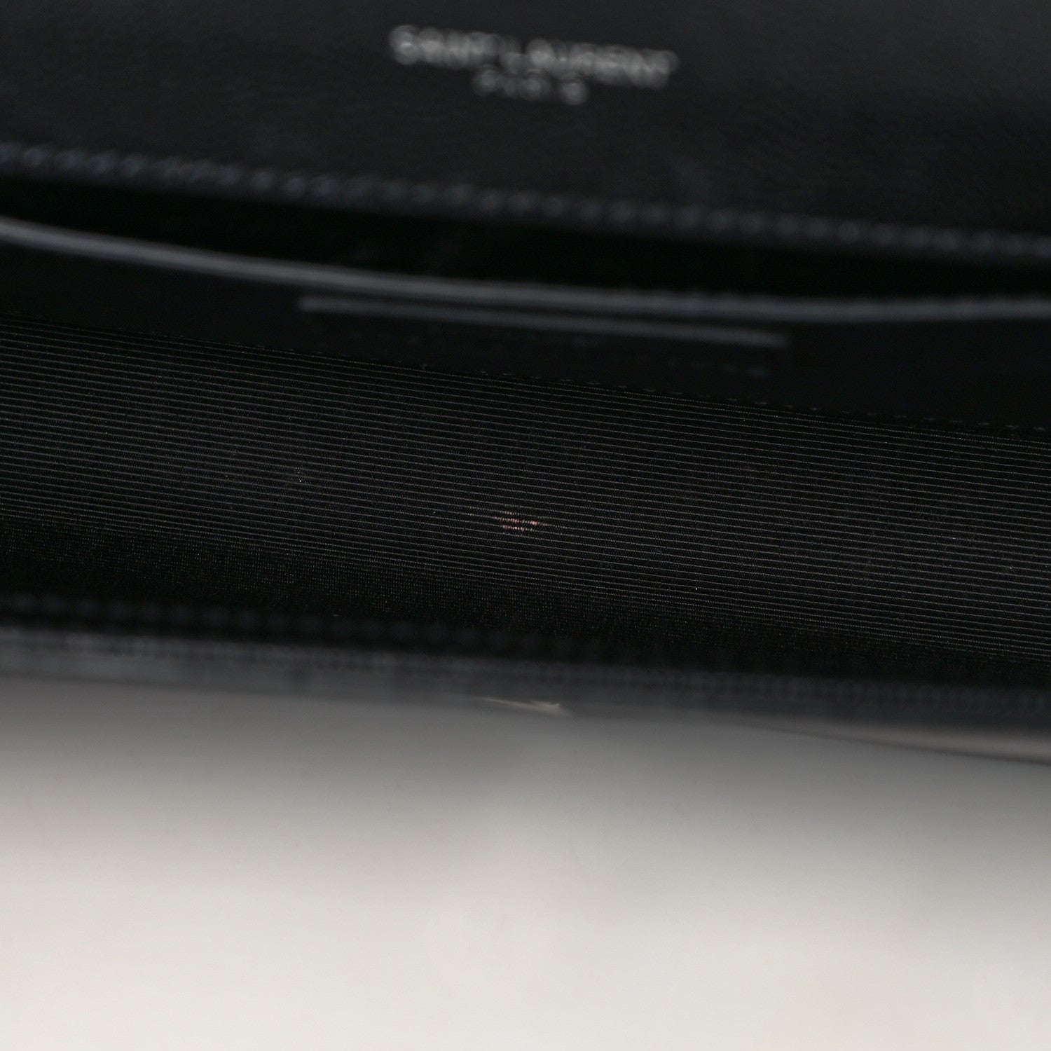 Saint Laurent Grain De Poudre Monogram Cassandre Clutch Black 9 of 9