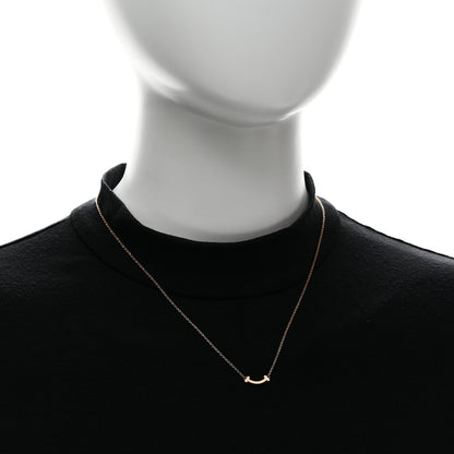 Tiffany 18K Rose Gold Mini T Smile Pendant Necklace 2 of 5