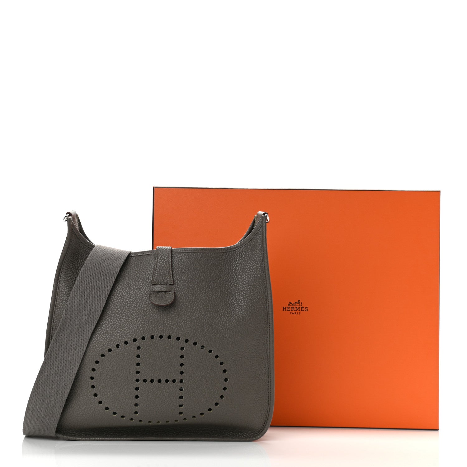 Hermes Taurillon Clemence Evelyne III GM Etain 11 of 11