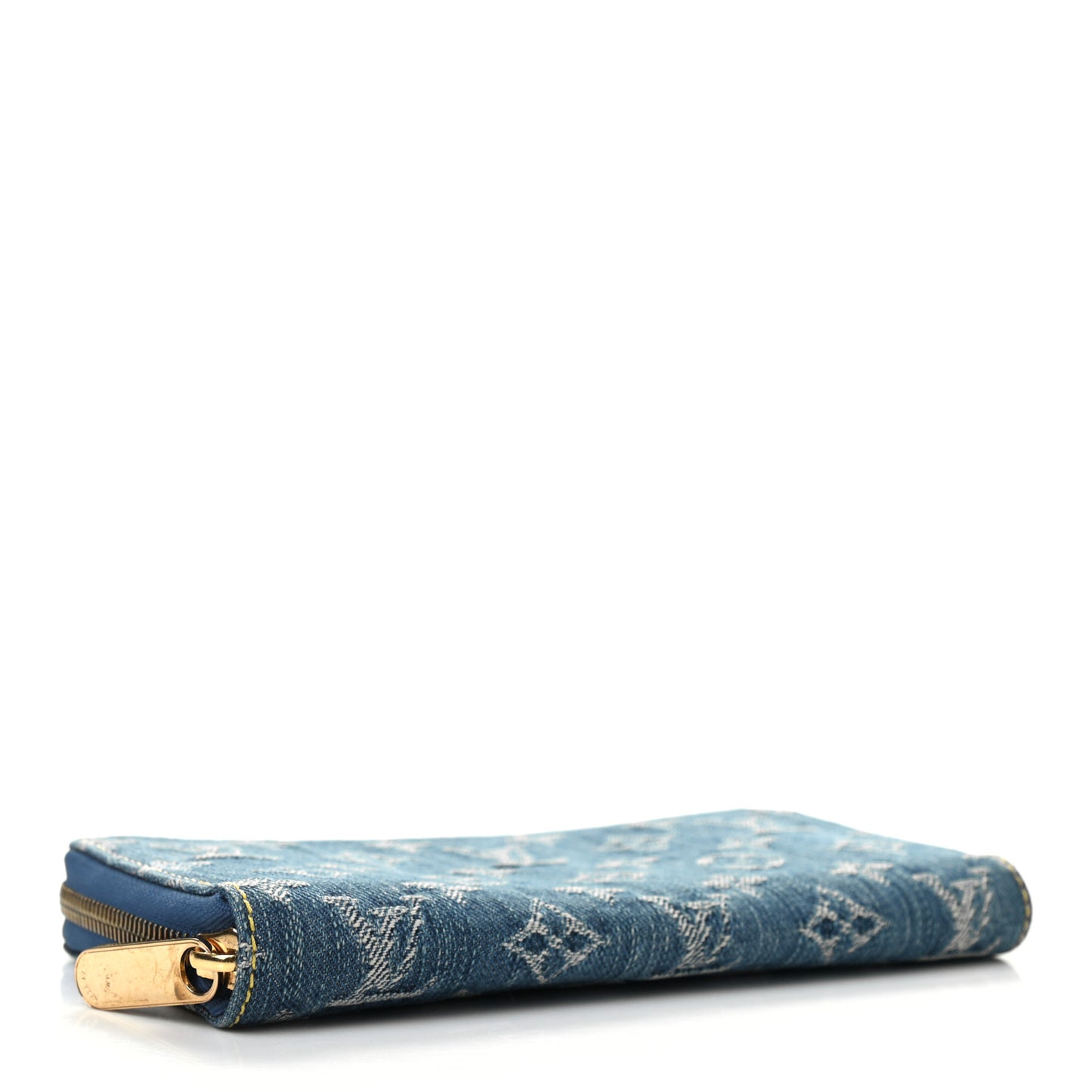 Monogram Denim Zippy Wallet Blue