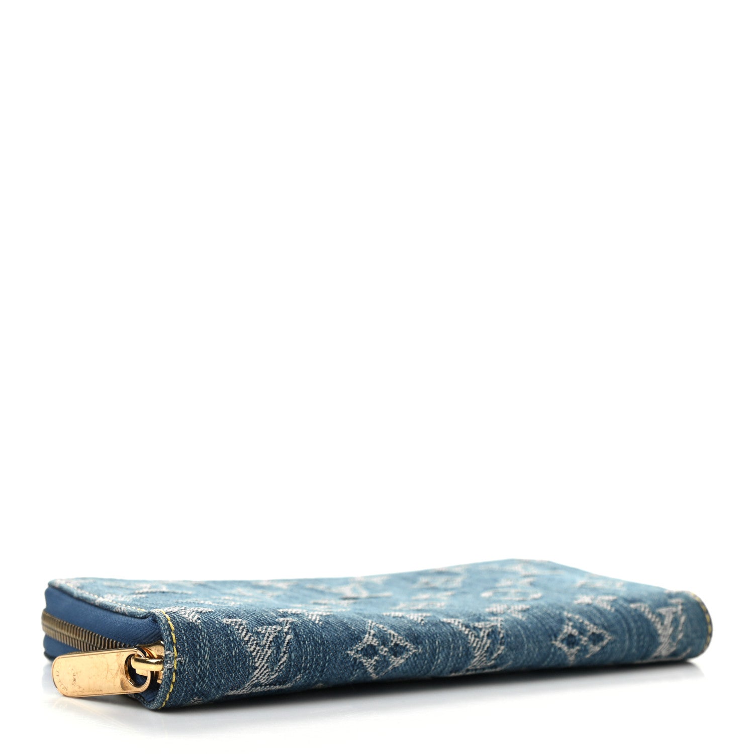 Louis Vuitton Monogram Denim Zippy Wallet Blue 4 of 7