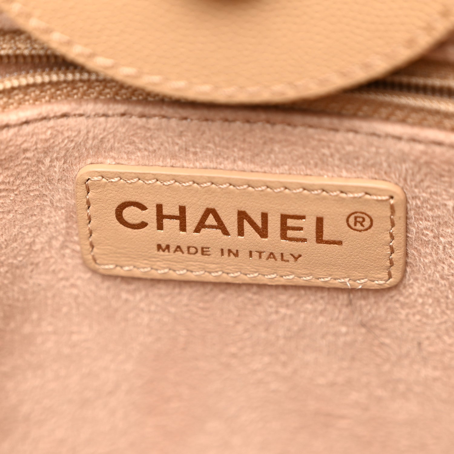 Chanel Caviar Small Studded Deauville Tote Beige 6 of 11