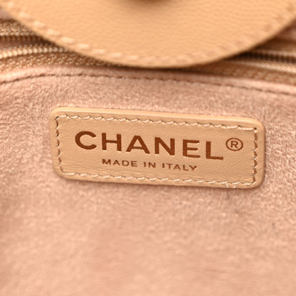 Chanel Caviar Small Studded Deauville Tote Beige 6 of 11