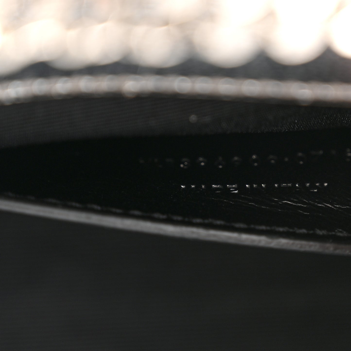 Metallic Grain De Poudre Matelasse Chevron Small Monogram Satchel Silver