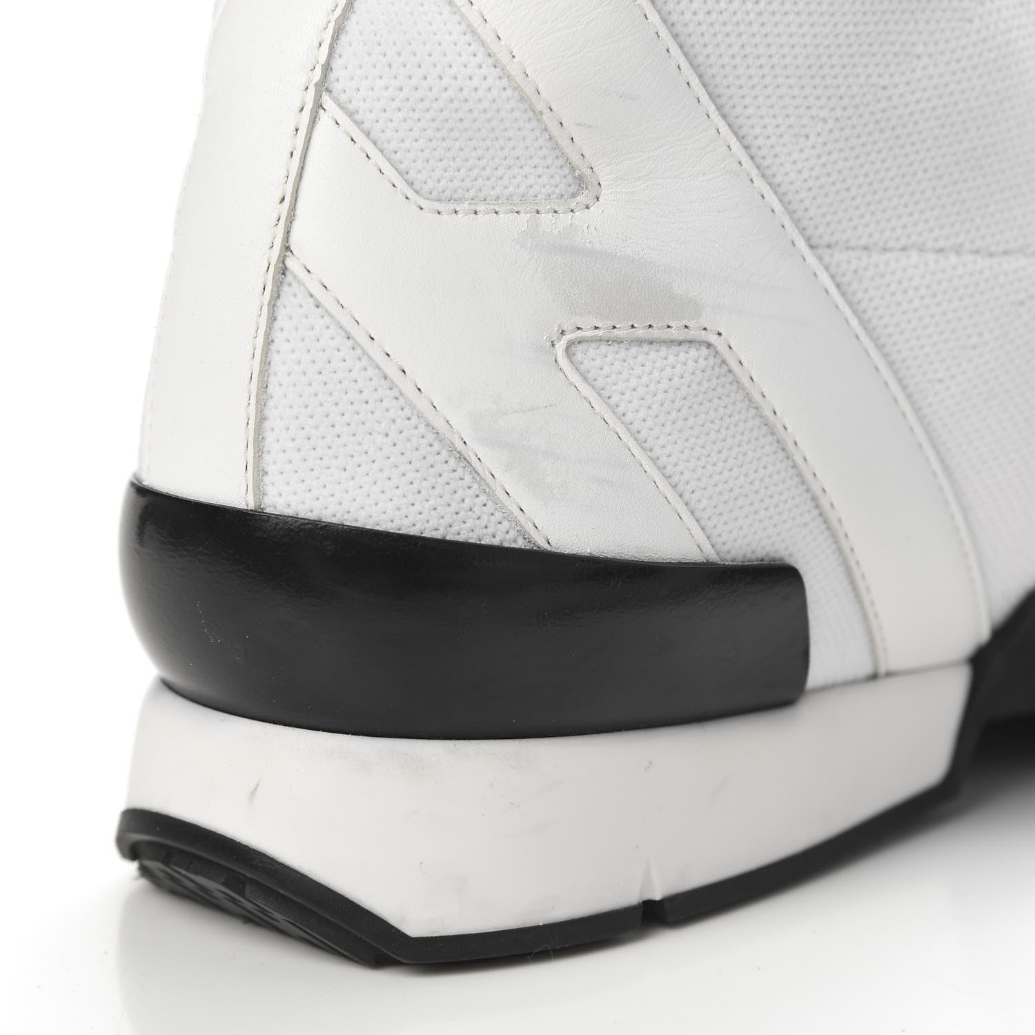 Hermes Mesh Calfskin Suede Soft Sneakers 37 White 8 of 12