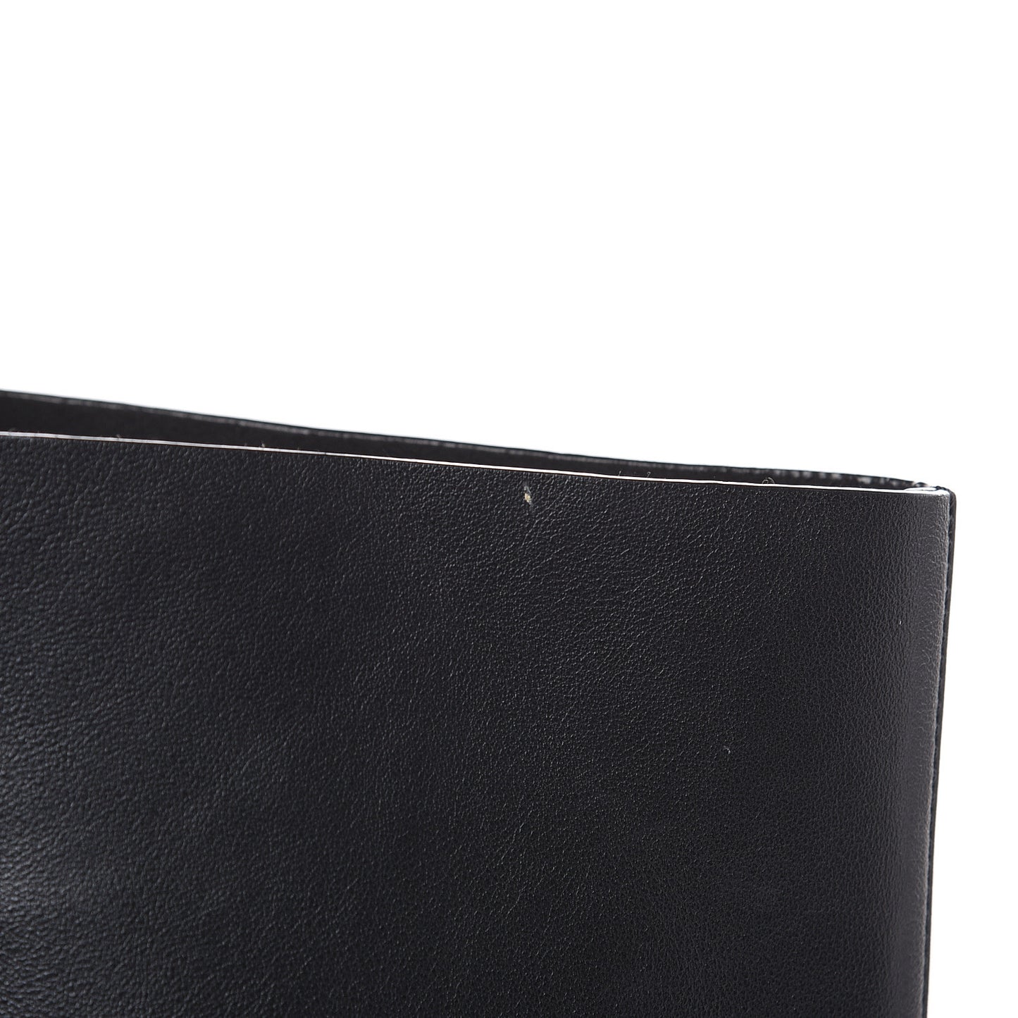 Calfskin Perforated Logo Tote Black
