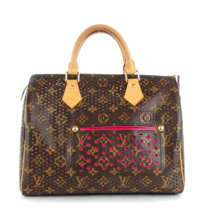 Louis Vuitton Monogram Perforated Speedy 30 Fuchsia 1 of 10