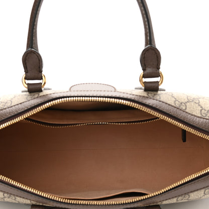 Gucci GG Supreme Monogram Web Medium Ophidia Boston Brown 5 of 10