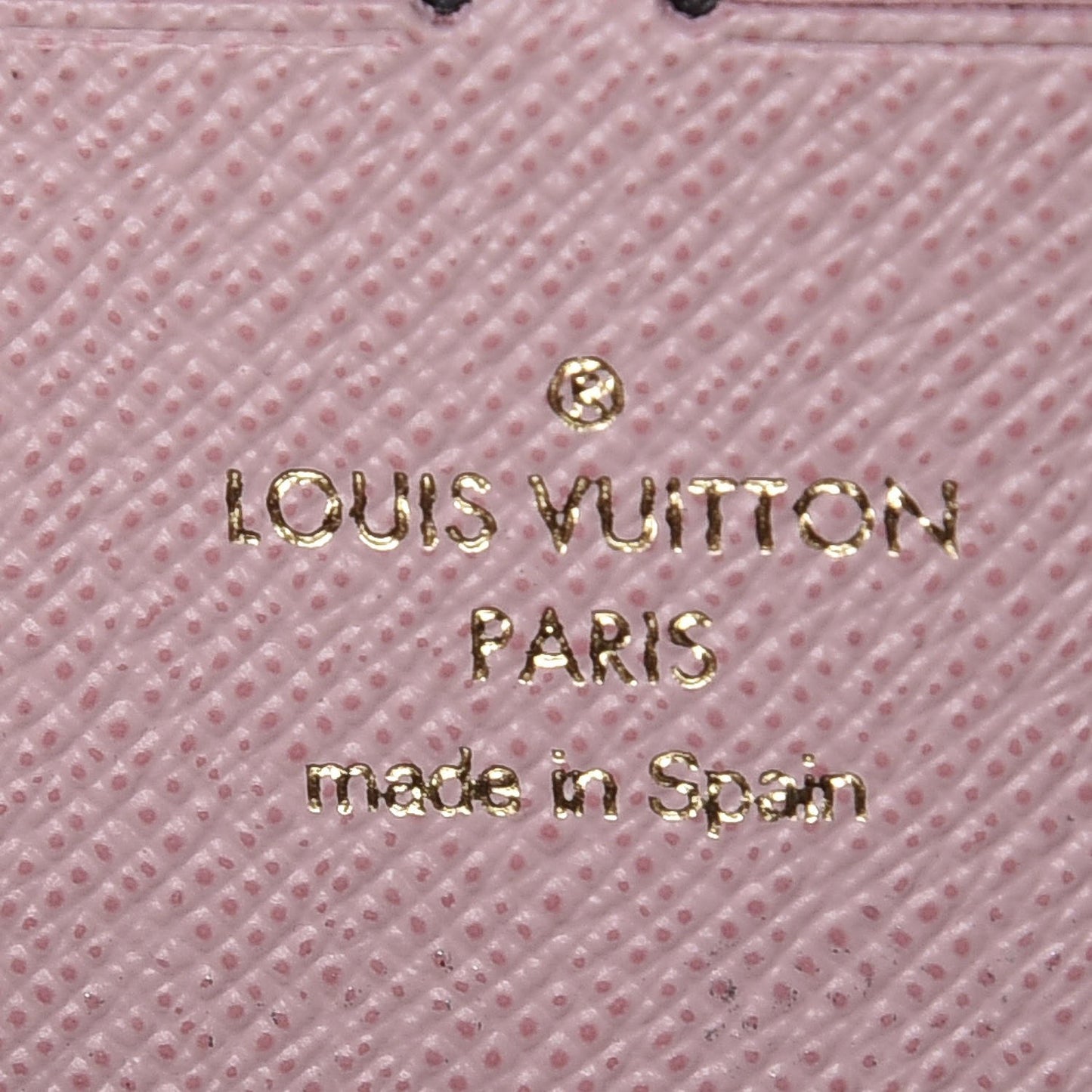 Monogram Clemence Wallet Rose Ballerine