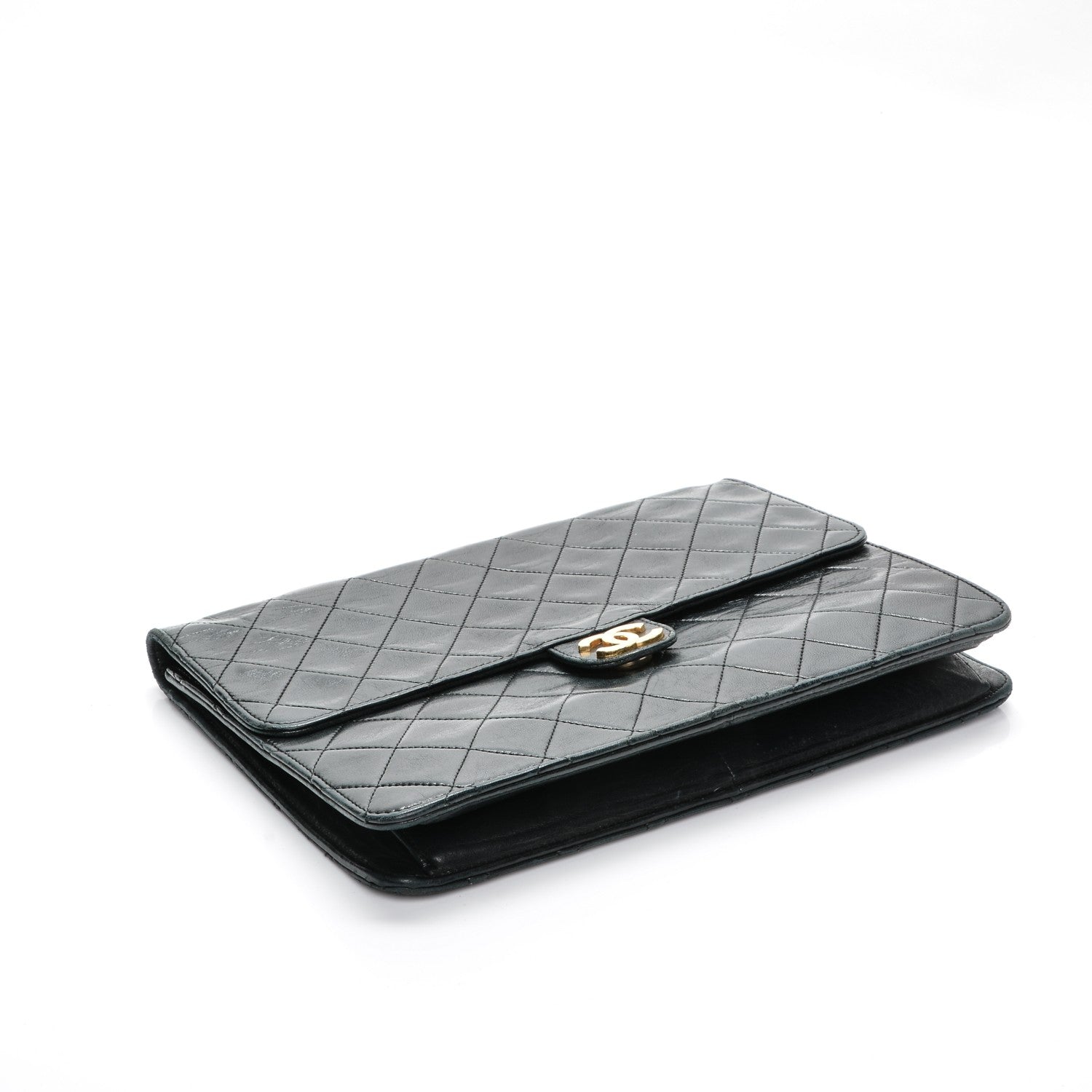 Chanel Lambskin Quilted Medium Single Flap Black 4 of 8