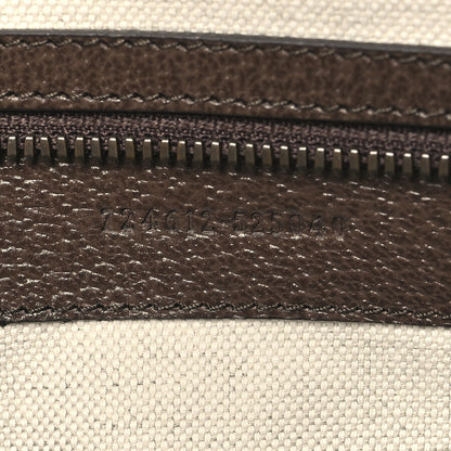 Gucci GG Supreme Monogram Textured Dollar Calfskin Web Large Savoy Duffle Bag Beige Ebony 6 of 11
