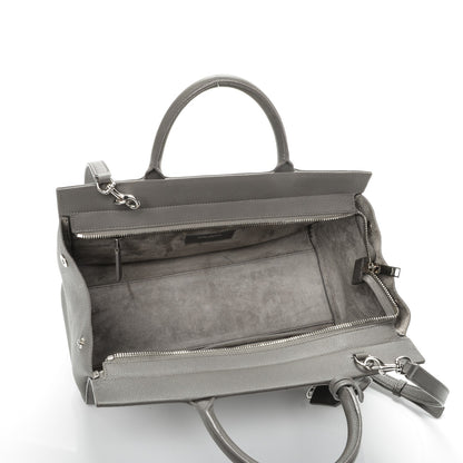 Saint Laurent Grained Calfskin Small Rive Gauche Cabas Fog 5 of 8