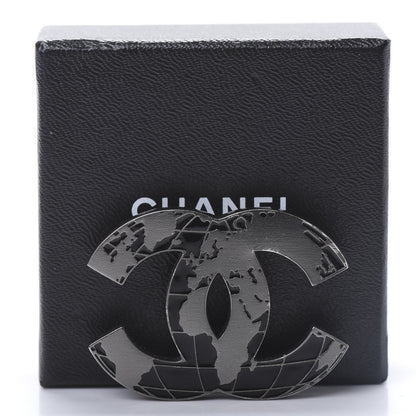 Chanel Ruthenium Globe CC Map Brooch 6 of 6