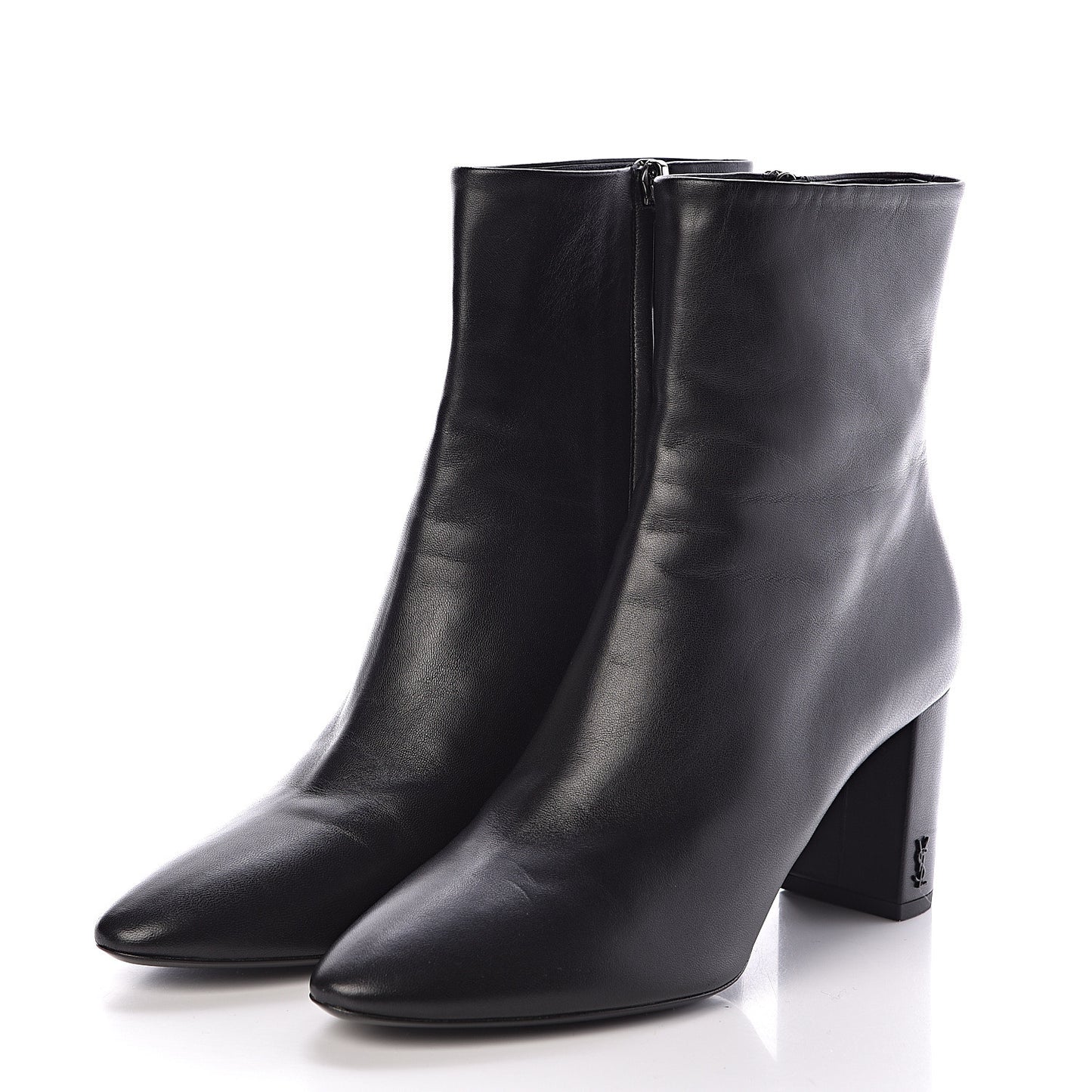 Nappa Vendome Loulou Ankle Zip Boots 39.5 Black