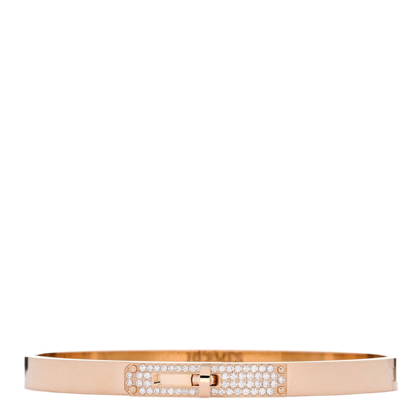 18K Rose Gold Diamond PM Kelly Pave Bracelet LG
