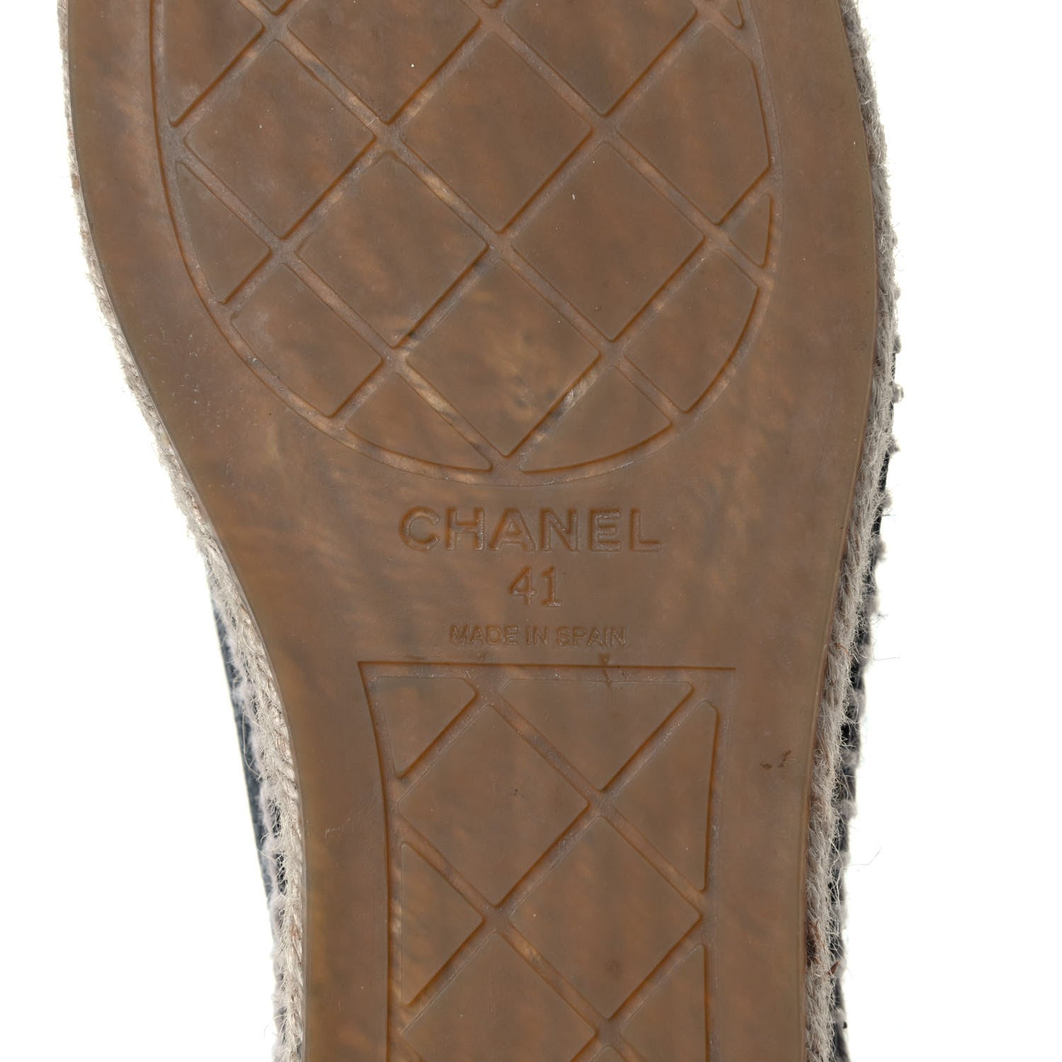 Chanel Grained Calfskin CC Espadrilles 41 Black 5 of 5