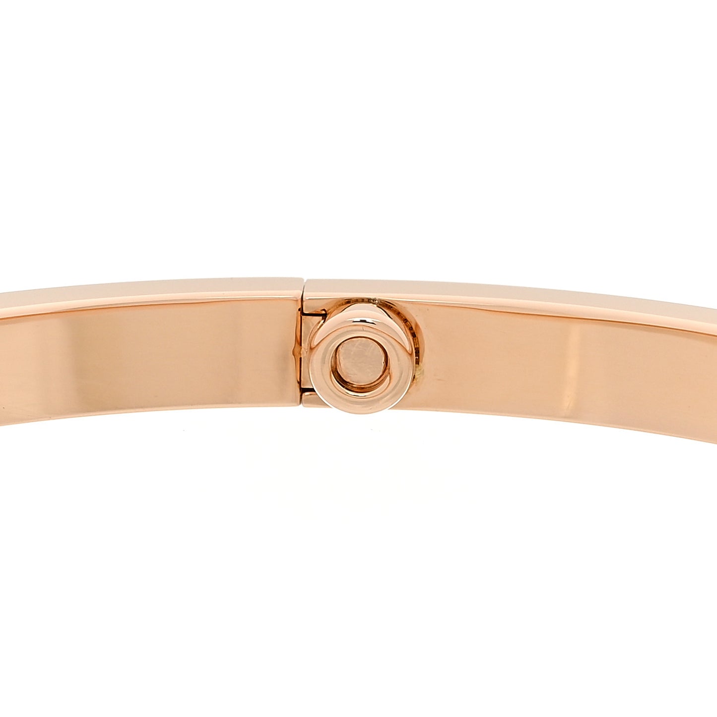 18K Pink Gold 10 Diamond Small LOVE Bracelet 16