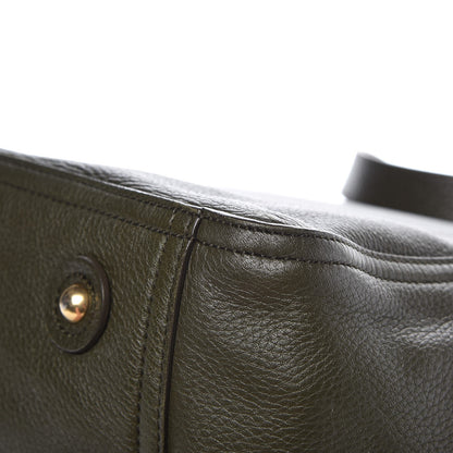 Saint Laurent Calfskin Large Downtown Tote Olive 10 of 11