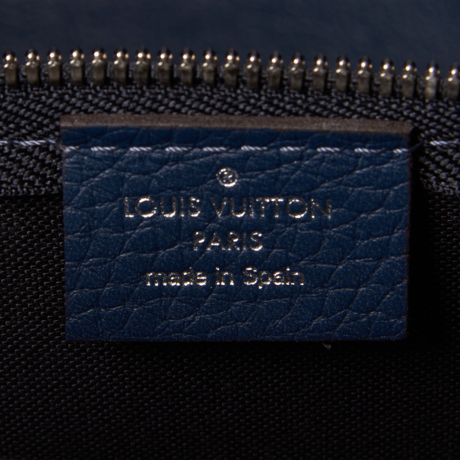 Louis Vuitton Taurillon Monogram Cobalt Cabas Voyage Marine 8 of 9