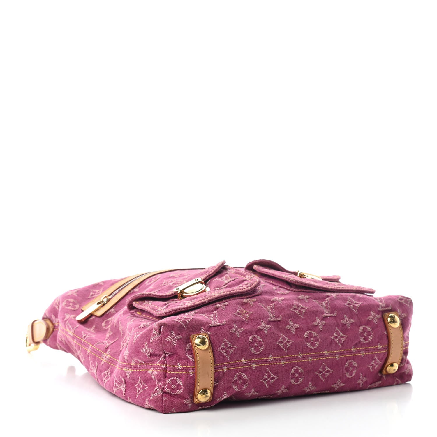 Louis Vuitton Denim Baggy GM Fuchsia 4 of 8