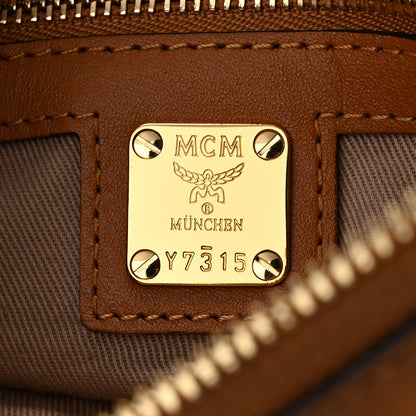 MCM Visetos Medium Crossbody Pouch Cognac 6 of 10