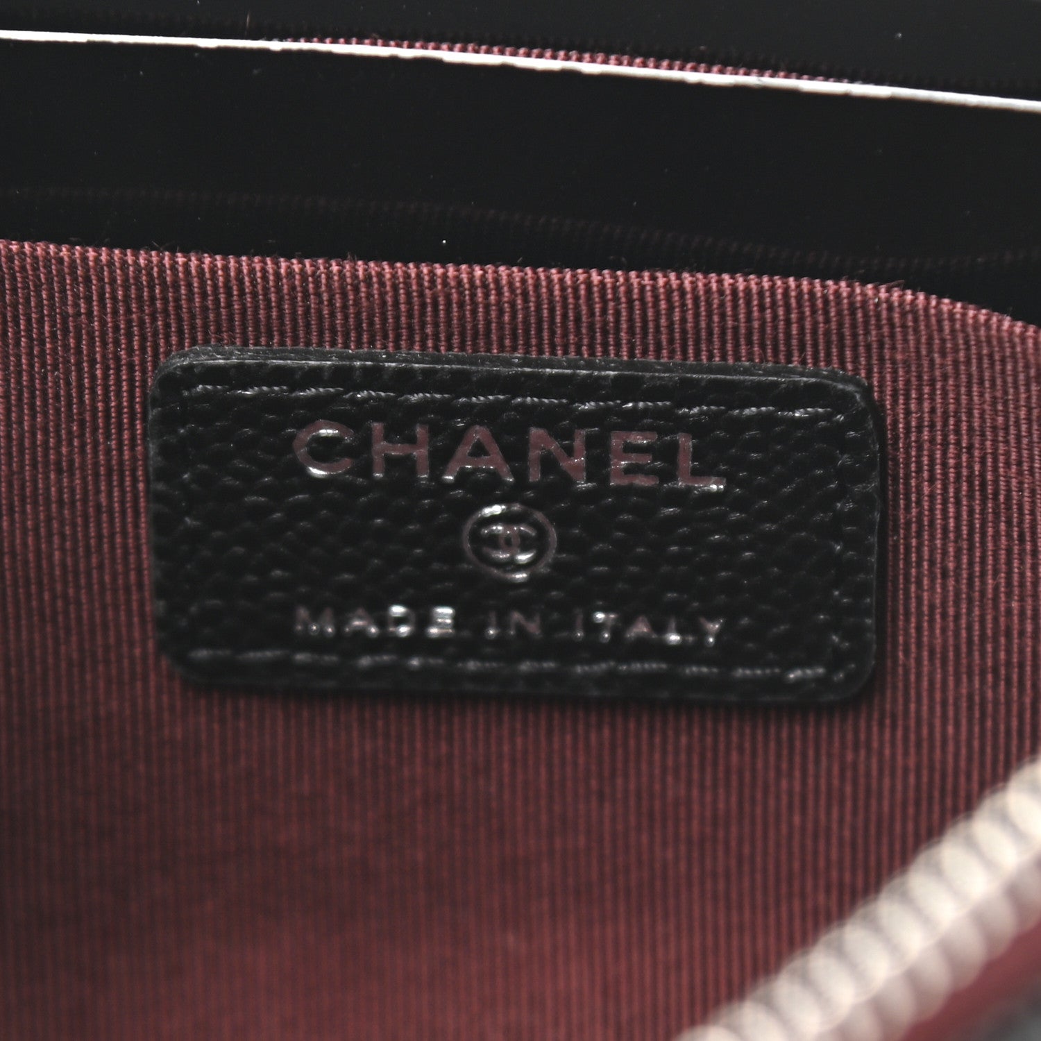 Chanel Caviar Quilted Cosmetic Case Black 6 of 7