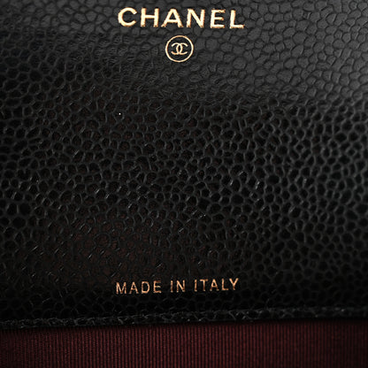Chanel Caviar Quilted Flap Card Holder Black 7 of 10