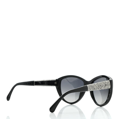 Chanel Crystal Bijoux Polarized Sunglasses 5298-B Black 4 of 8