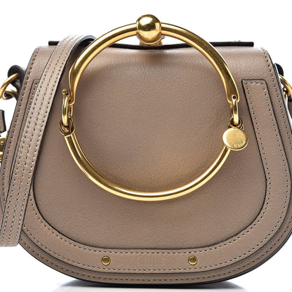 Chloe Calfskin Suede Small Nile Bracelet Bag Motty Grey 11 of 11