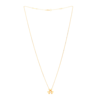 Van Cleef & Arpels 18K Yellow Gold Diamond Mini Frivole Pendant Necklace 3 of 5