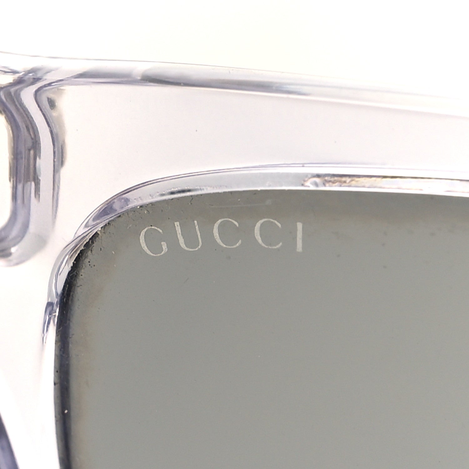 Gucci GG Bio-Based Frame Rectangle Web Sunglasses 3709/S Grey 7 of 9