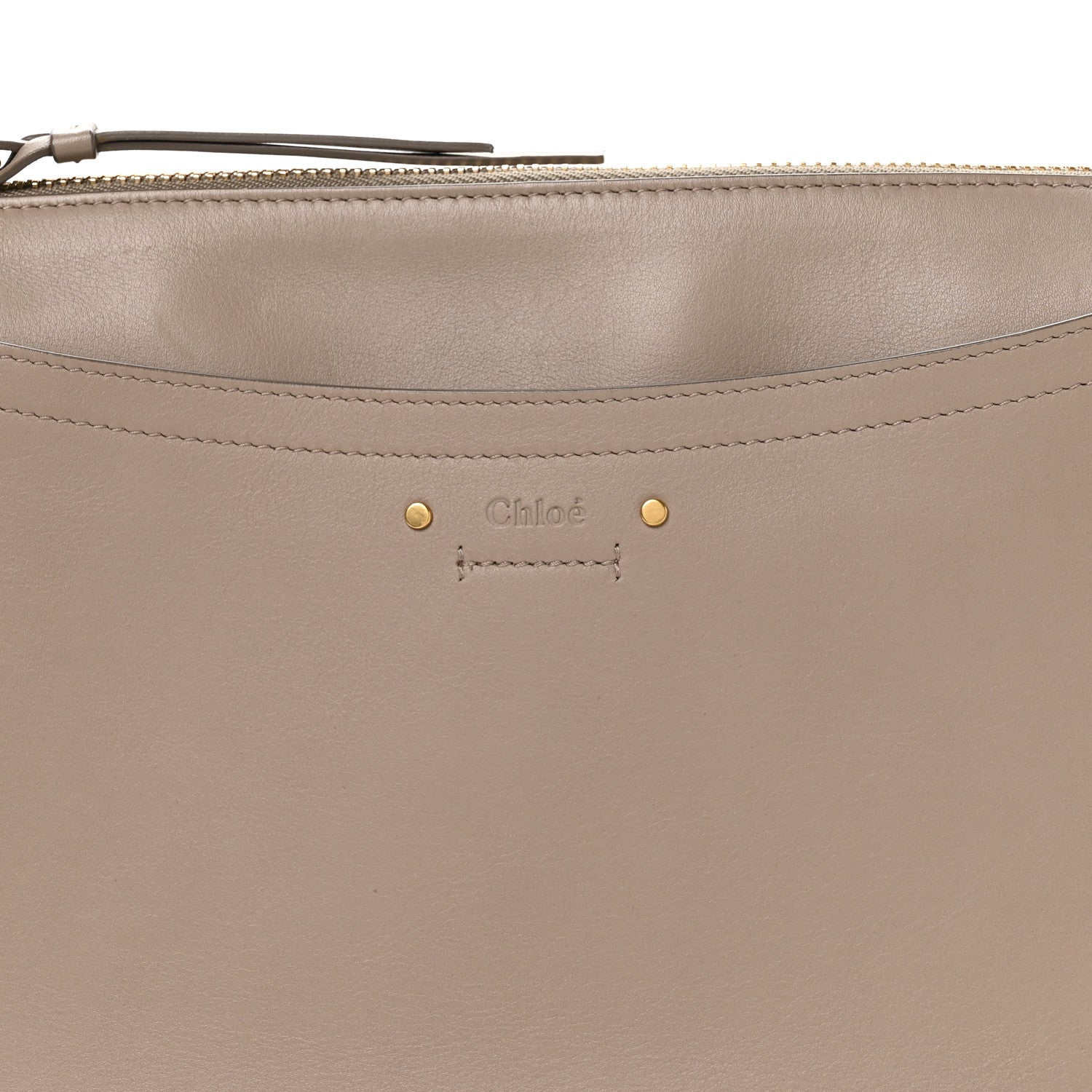 Chloe Calfskin Suede Medium Roy Bag Motty Grey 8 of 10