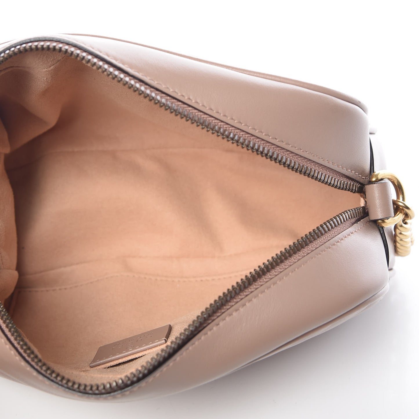 Calfskin Matelasse Small GG Marmont Chain Shoulder Bag Taupe