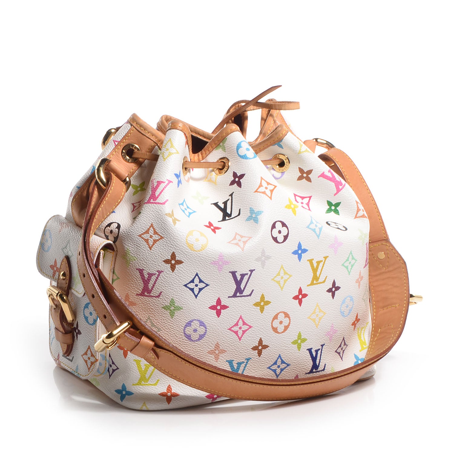 Louis Vuitton Monogram Multicolor Petit Noe White 3 of 6