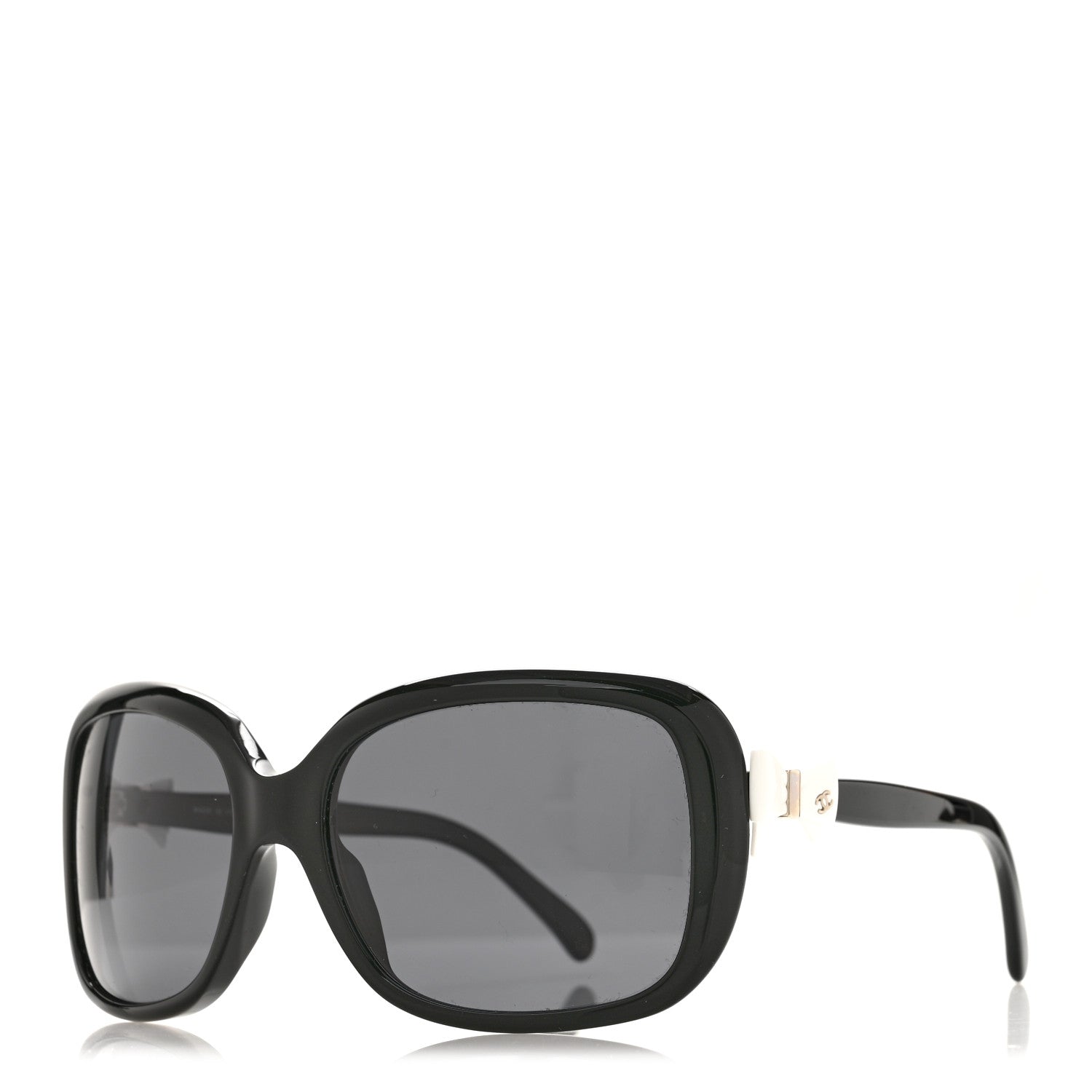 Chanel CC Bow Sunglasses 5171 Black White 1 of 8