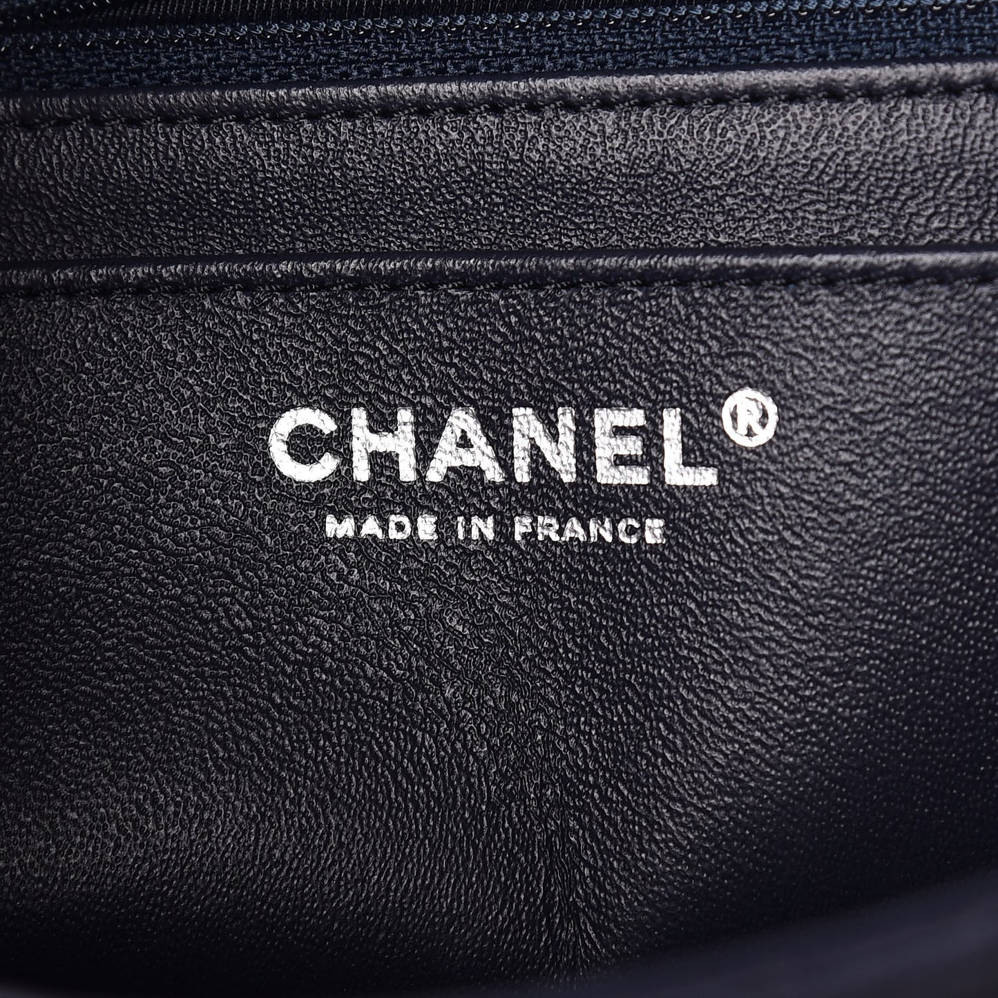 Lambskin Quilted Elementary Chic Flap Navy