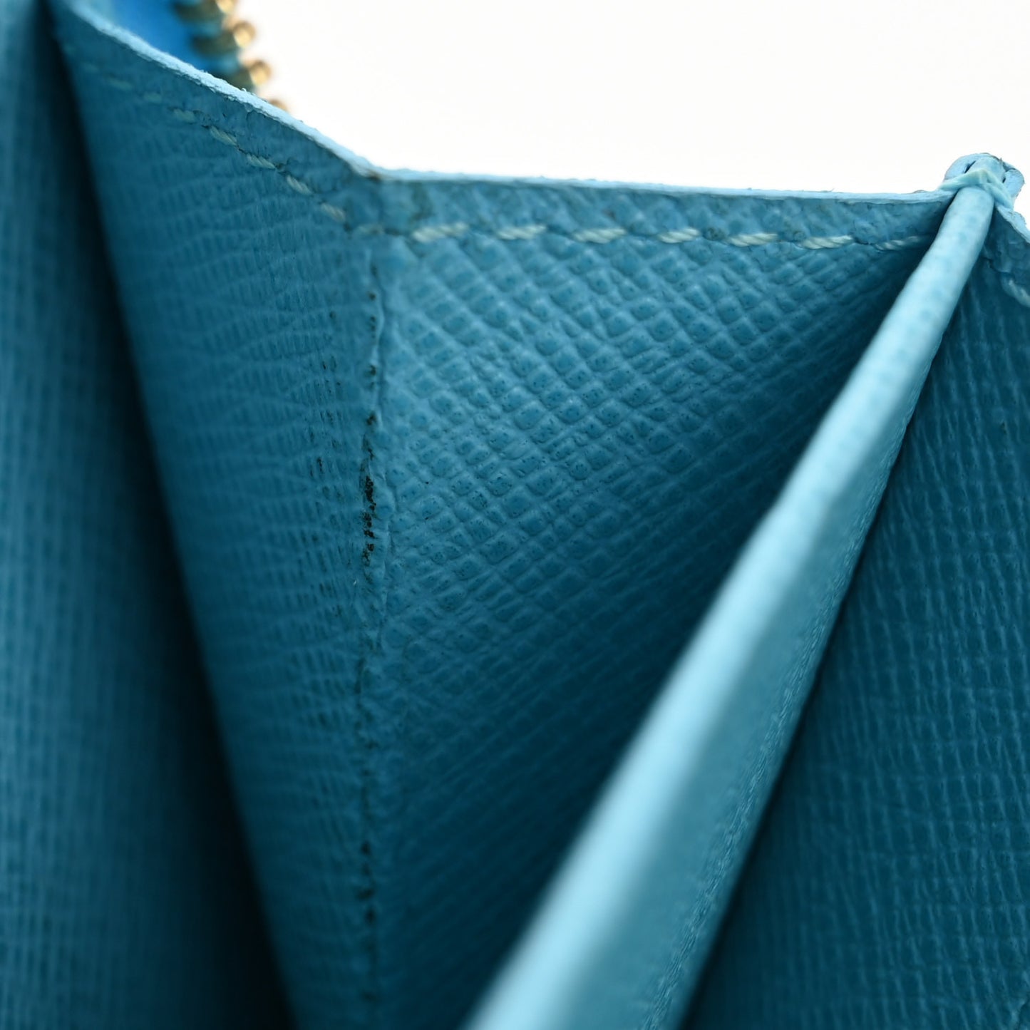 Monogram Groom Compact Zip Wallet Blue